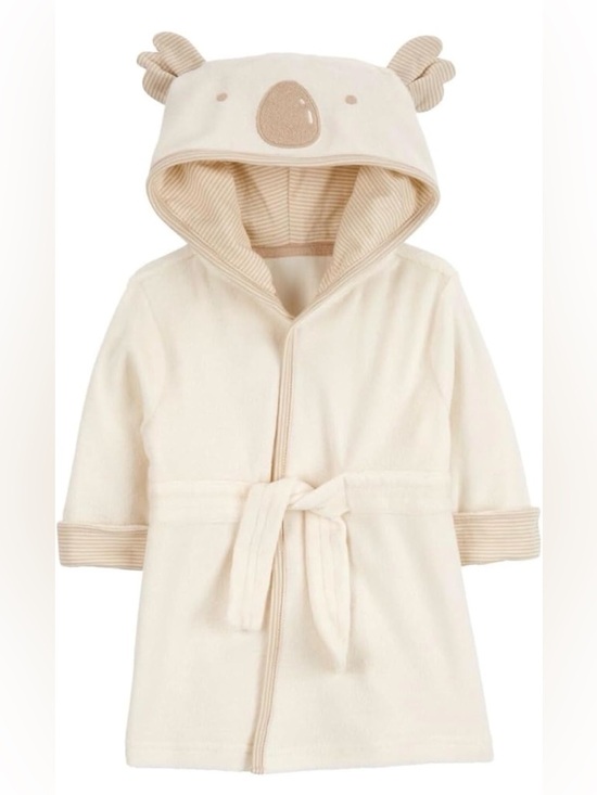 Carter's Other - Carter's Cream Hooded Kids Bathrobe with Koala Ears NWOT